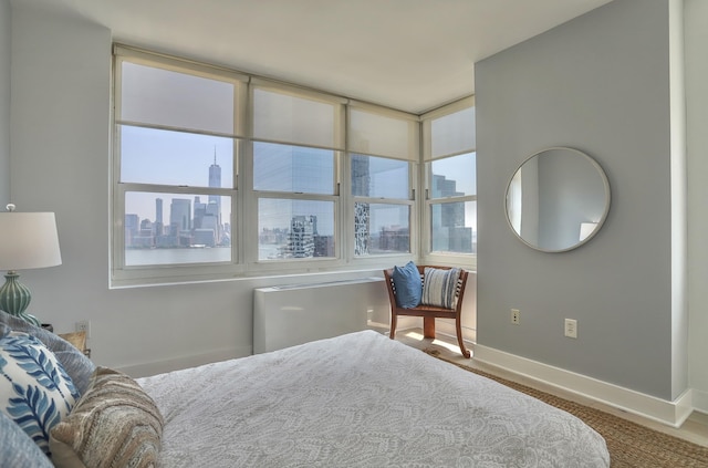 88 Morgan St Unit 2206, Jersey City, NJ 07302 - bedroom with a view of skyline