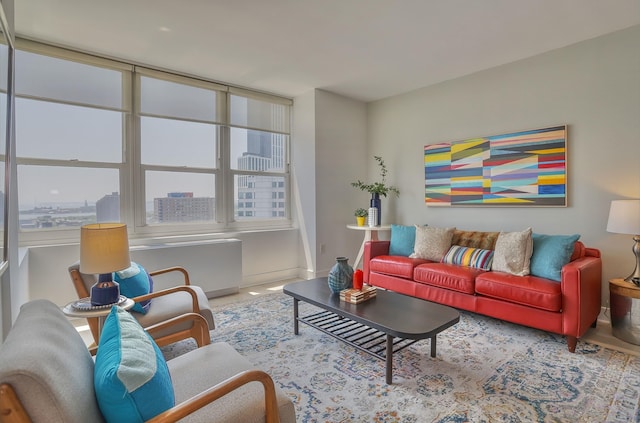 88 Morgan St Unit 2206, Jersey City, NJ 07302 - living area with baseboards
