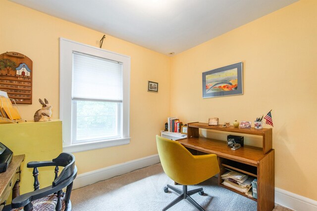 532 Passaic Ave, Nutley, NJ 07110 - carpeted home office with baseboards