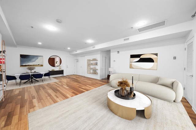 650 2nd St Unit 3C, Hoboken, NJ 07030 - living area with wood finished floors and recessed lighting