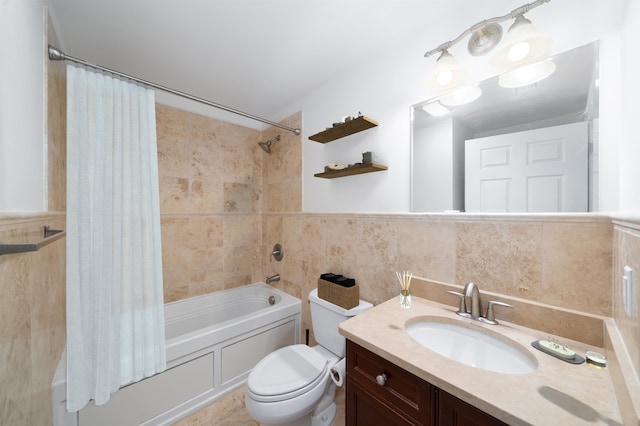 650 2nd St Unit 3C, Hoboken, NJ 07030 - bathroom with shower / tub combo, tile walls, and vanity