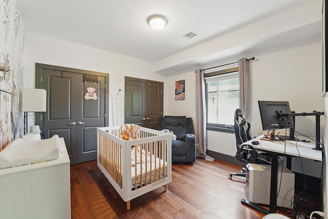 245 Ogden Ave Unit 2, Jersey City, NJ 07307 - bedroom featuring wood finished floors and a desk