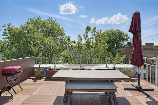 245 Ogden Ave Unit 2, Jersey City, NJ 07307 - deck with a grill