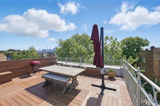 245 Ogden Ave Unit 2, Jersey City, NJ 07307 - deck with outdoor dining space