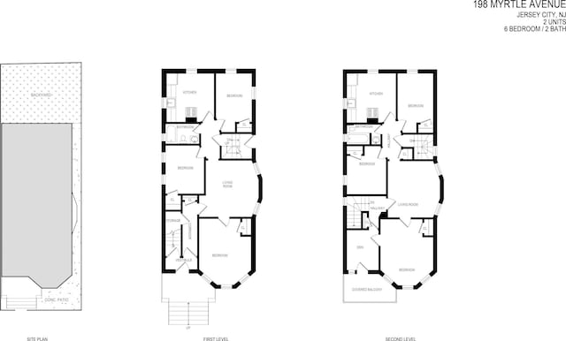198 Myrtle Ave, Jersey City, NJ 07305 - view of property floor plan