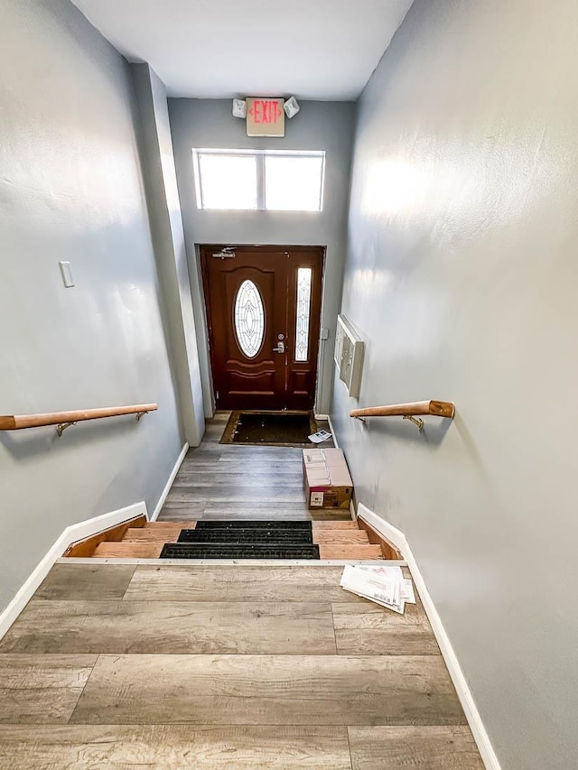 3481 John F Kennedy Blvd Unit 301, Jersey City, NJ 07307 - stairs with wood finished floors and baseboards
