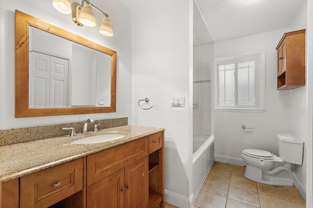 5 Bonn Pl, Weehawken, NJ 07086 - bathroom with vanity, tile patterned flooring, and shower / bathtub combination