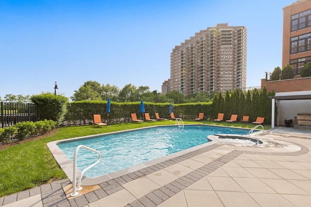1 Greene St Unit 710, Jersey City, NJ 07302 - view of pool featuring a patio