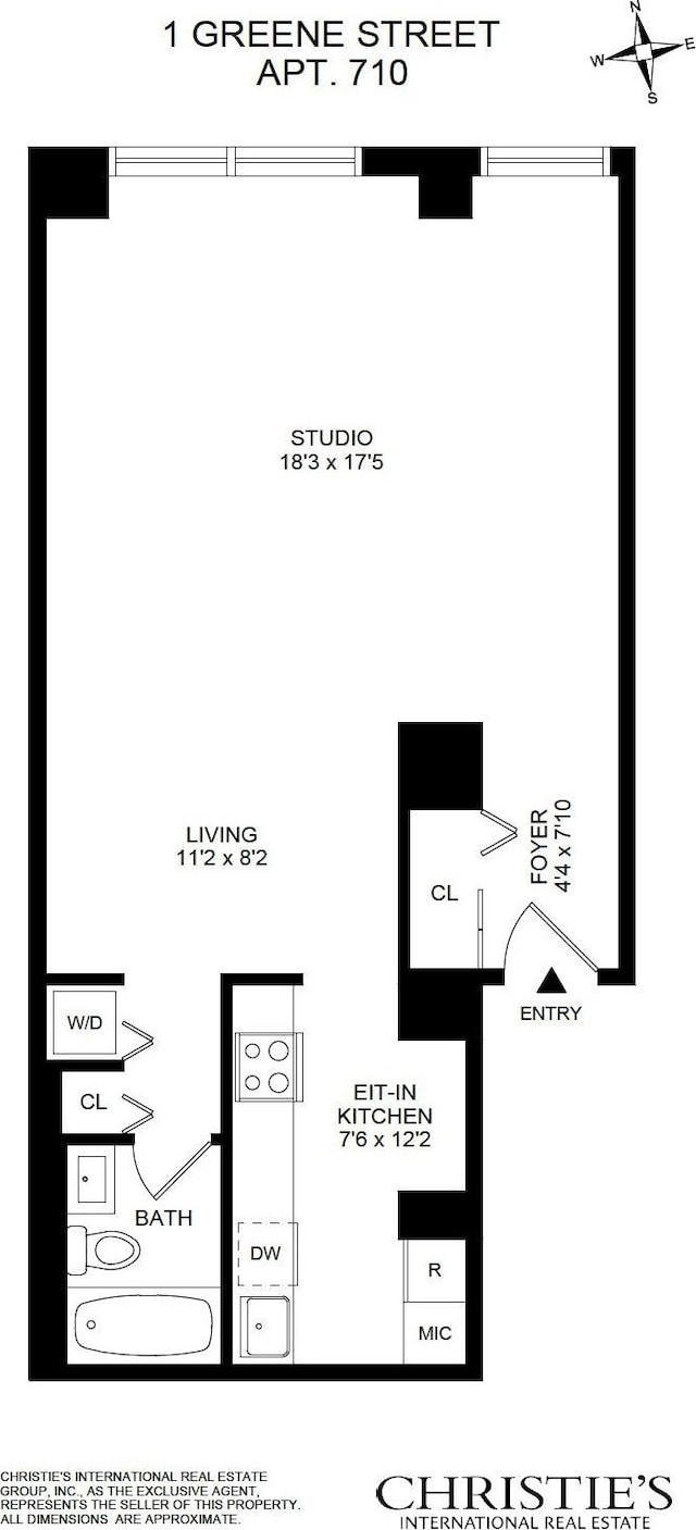 1 Greene St Unit 710, Jersey City, NJ 07302 - view of home floor plan