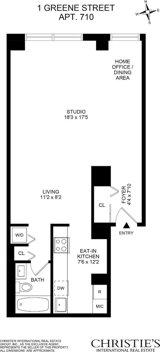 1 Greene St Unit 710, Jersey City, NJ 07302 - view of home floor plan