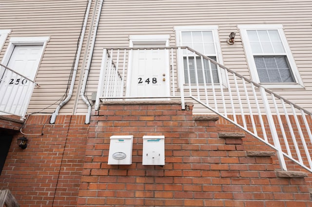 view of exterior entry