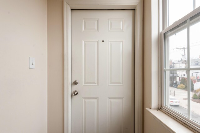 view of doorway to outside