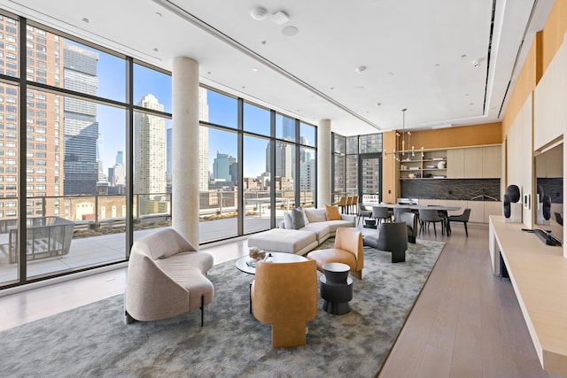43 Provost St Unit 10O, Jersey City, NJ 07302 - community lobby with a wall of windows