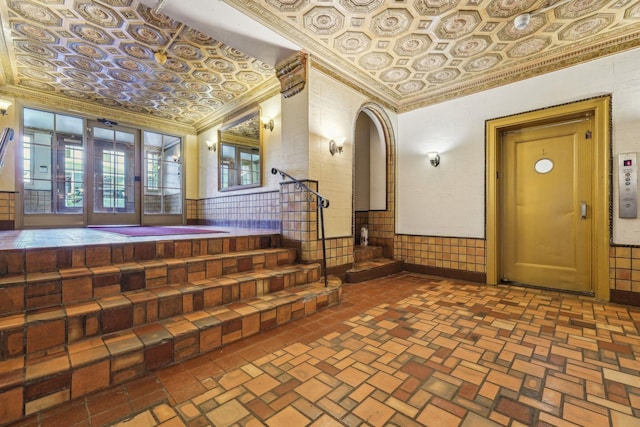 lobby with stairway