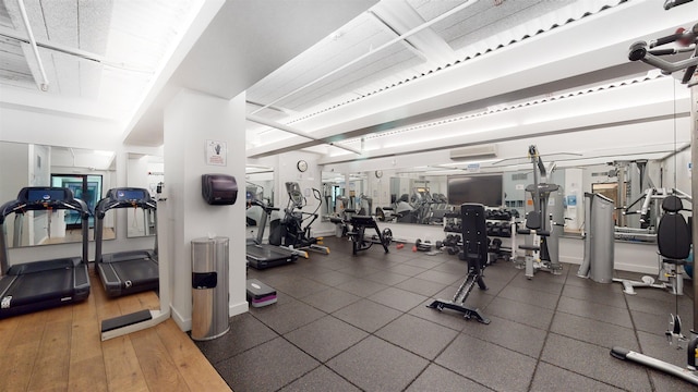 250 Gorge Rd Unit 16D, Cliffside Park, NJ 07010 - view of gym