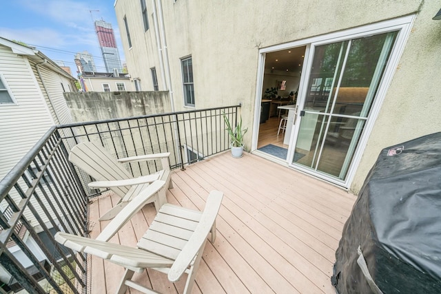 balcony with grilling area