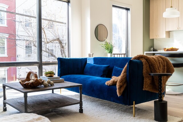100 Webster Ave Unit 2, Jersey City, NJ 07307 - living room with wood finished floors