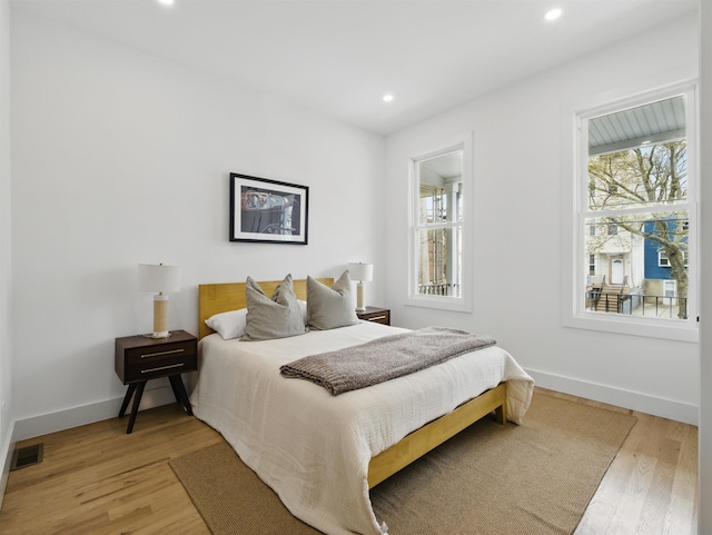63 Jefferson Ave Unit 1, Jersey City, NJ 07307 - bedroom with light wood-style flooring and recessed lighting