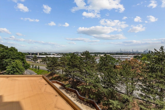 401 Harmon Cv, Secaucus, NJ 07094 - balcony featuring a skyline view