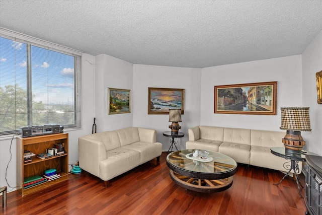 401 Harmon Cv, Secaucus, NJ 07094 - living area featuring wood finished floors and a textured ceiling