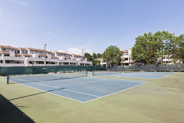 401 Harmon Cv, Secaucus, NJ 07094 - view of tennis court featuring community basketball court