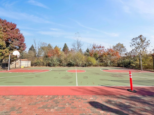 view of sport court