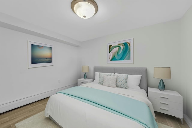 1228 Park Ave Unit B, Hoboken, NJ 07030 - bedroom featuring wood finish floors and baseboards