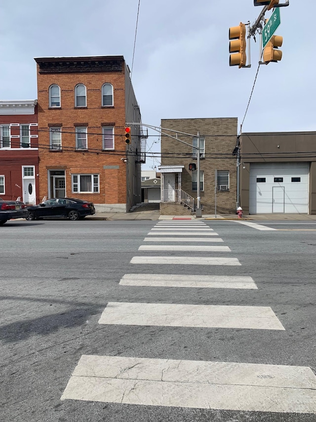 5843 Kennedy Blvd, North Bergen, NJ 07047 - view of asphalt street featuring traffic lights, sidewalks, and curbs