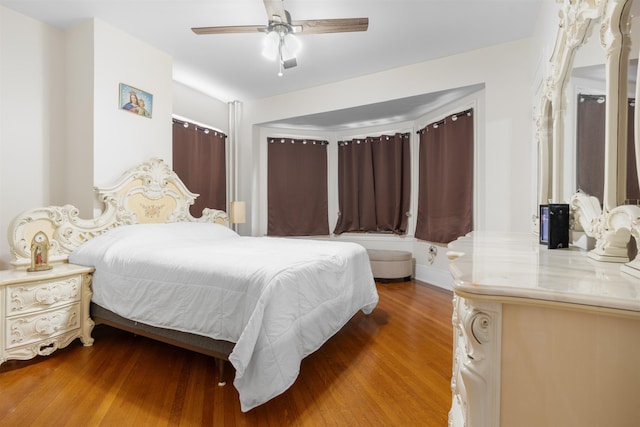 2746 John F Kennedy Blvd, Jersey City, NJ 07306 - bedroom with ceiling fan and wood finished floors