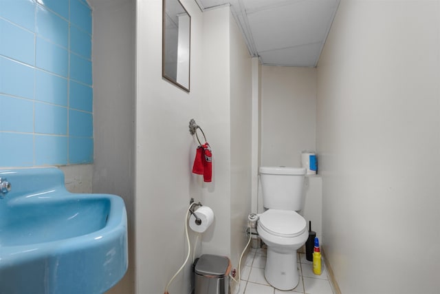 2746 John F Kennedy Blvd, Jersey City, NJ 07306 - half bathroom with tile patterned floors and toilet