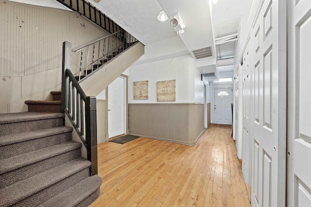 interior space featuring light hardwood / wood-style floors