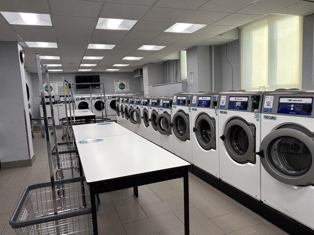 100 Manhattan Ave Unit 1104, Union City, NJ 07087 - community laundry room with washer and dryer
