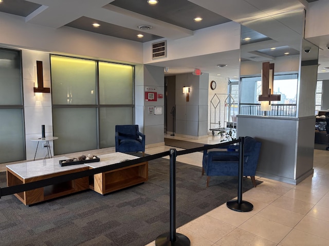 100 Manhattan Ave Unit 1104, Union City, NJ 07087 - building lobby with recessed lighting