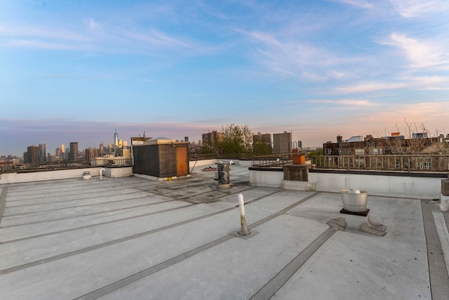 11 Cuneo Pl Unit D, Jersey City, NJ 07307 - view of patio / terrace featuring a skyline view