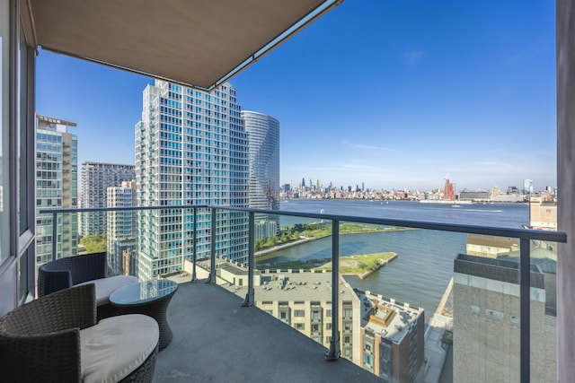 20 Newport Pkwy Unit 2008, Jersey City, NJ 07310 - balcony with a view of city and a water view