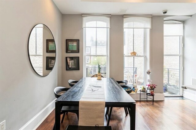 225 8th St, Jersey City, NJ 07302 - dining room with wood finished floors and plenty of natural light