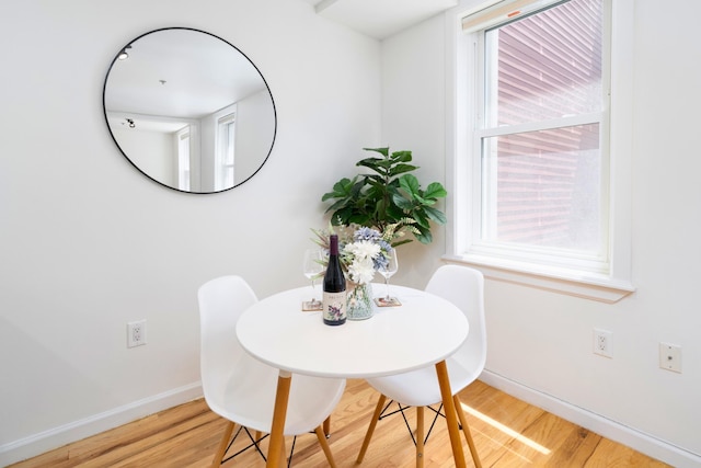 110 Morris St Unit 3R, Jersey City, NJ 07302 - dining area with wood finished floors and baseboards