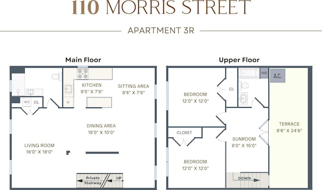 110 Morris St Unit 3R, Jersey City, NJ 07302 - property floor plan