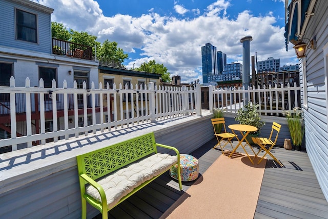 110 Morris St Unit 3R, Jersey City, NJ 07302 - view of wooden terrace