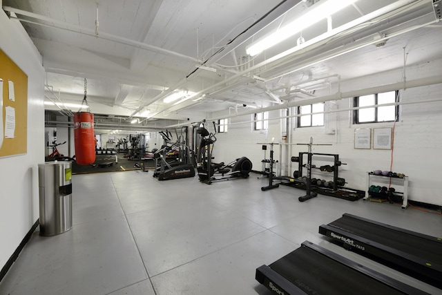 view of exercise room