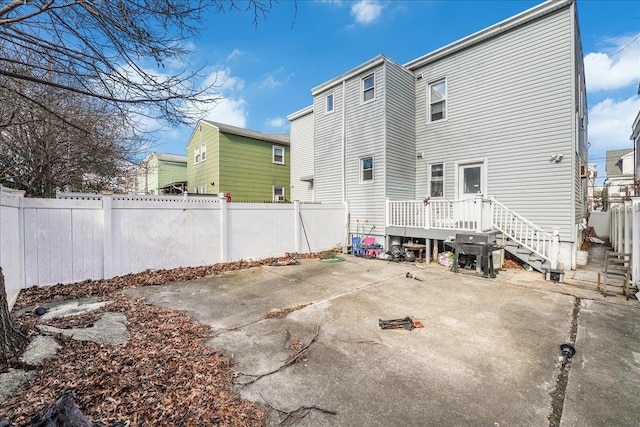 rear view of property with a patio