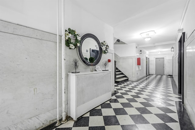 301 79th St Unit E4, North Bergen, NJ 07047 - hallway featuring tile patterned floors