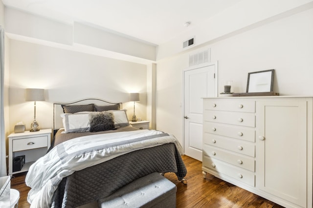 227 Christopher Columbus Dr Unit B-234, Jersey City, NJ 07302 - bedroom featuring dark wood-style flooring