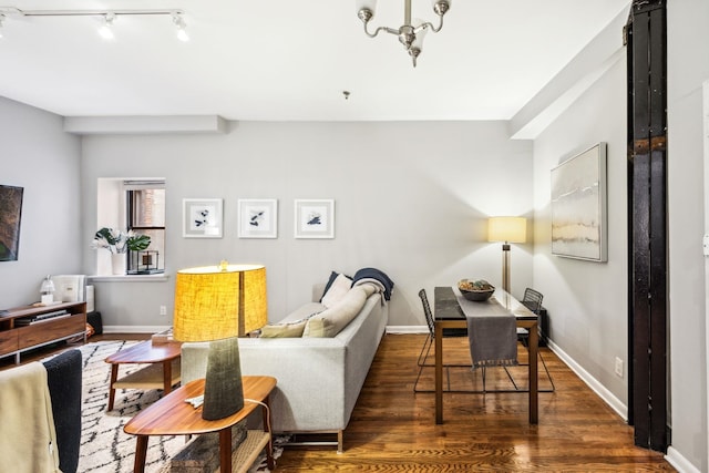 227 Christopher Columbus Dr Unit B-234, Jersey City, NJ 07302 - living area with wood finished floors and baseboards