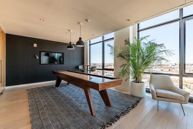 10 Provost St Unit 2405, Jersey City, NJ 07302 - playroom with floor to ceiling windows and light wood-style floors