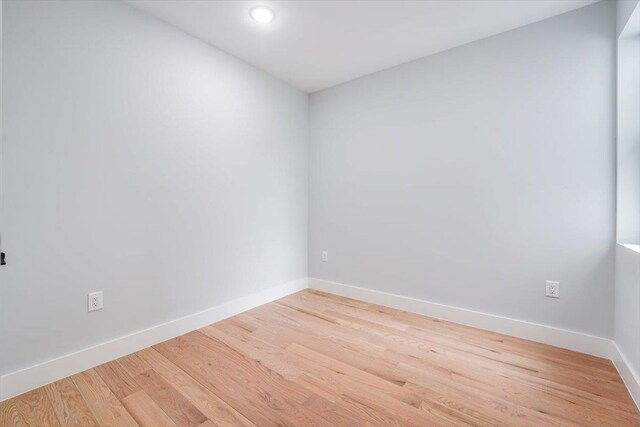 443 Bergen Ave Unit C3, Jersey City, NJ 07304 - spare room with wood finished floors, baseboards, and recessed lighting