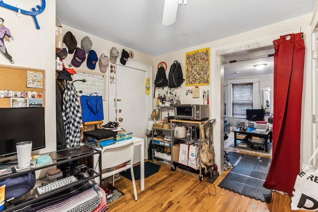 interior space featuring hardwood / wood-style floors