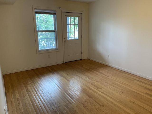 612 Palisade Ave, Jersey City, NJ 07307 - interior space featuring baseboards and wood finished floors