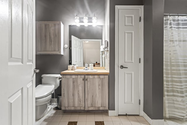 24 Ave At Port Imperial Unit 328, West New York, NJ 07093 - full bath featuring vanity, tile patterned floors, and a shower with curtain