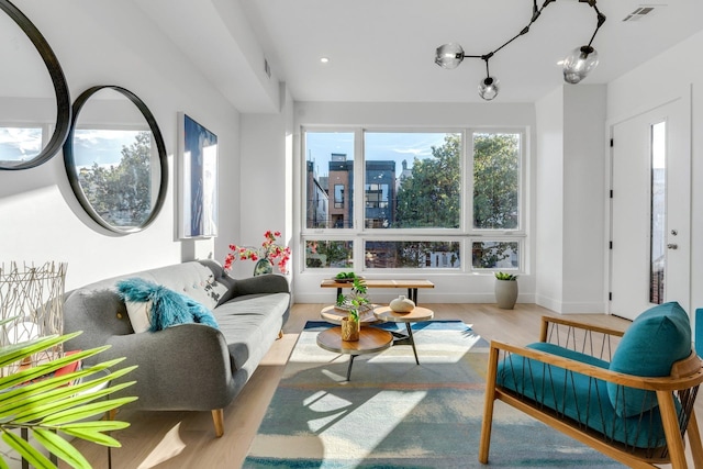 view of sunroom